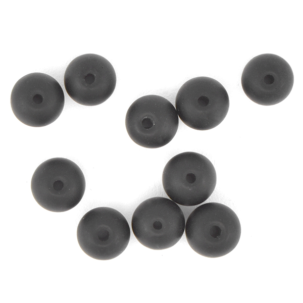 6mm Round natural Black Onyx Beads - 10pcs pack