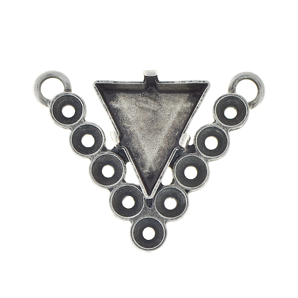 32pp, 15.5mm Delta Pendant base with two top loops