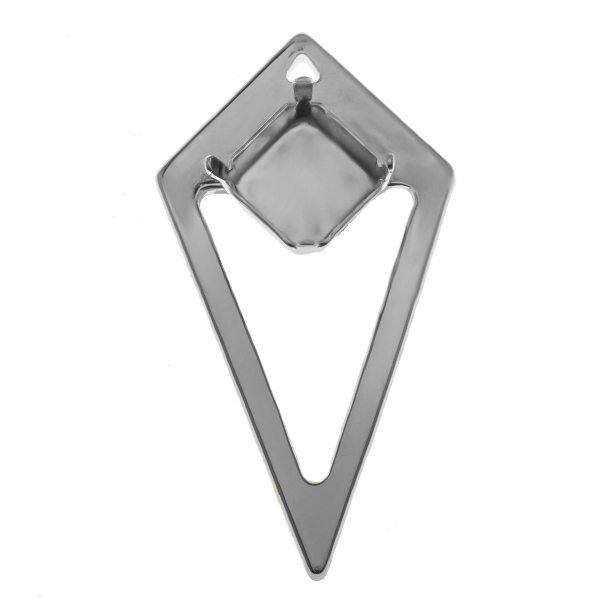 10x10mm Imperial 4480 with Pyramid shape metal casting element Pendant base 