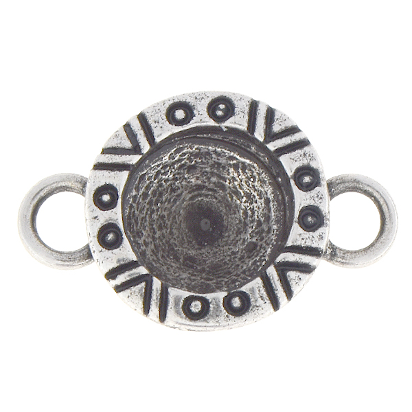 39ss Tribal Jewelry connector with two loops