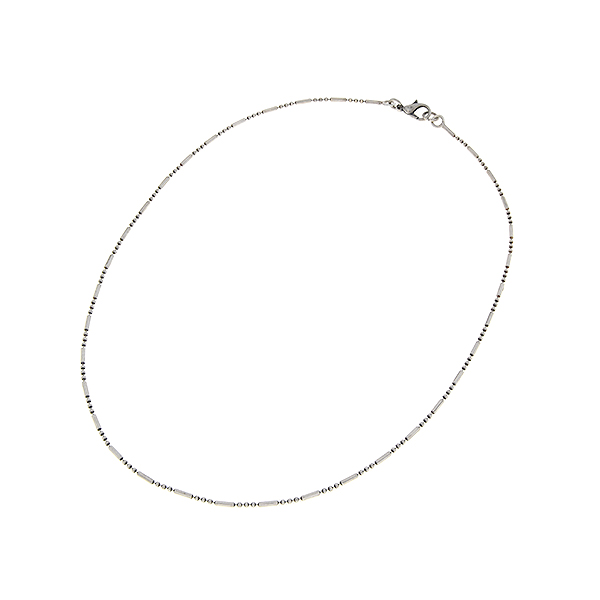 45cm Ball-Bar chain necklace with clasp
