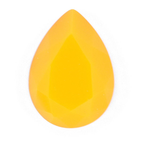 Opaque Topaz Glass Stone for 18x13mm Pear shape setting