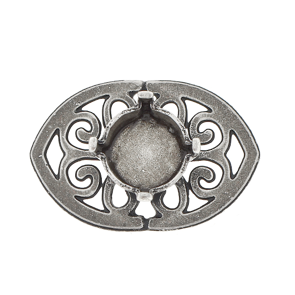 39ss Pendant / connector with filigree arch pattern element