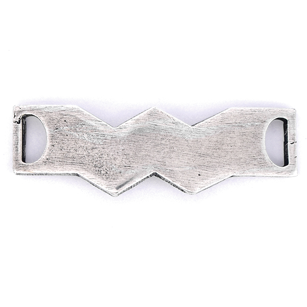 Metal casting Zig Zag jewelry connector