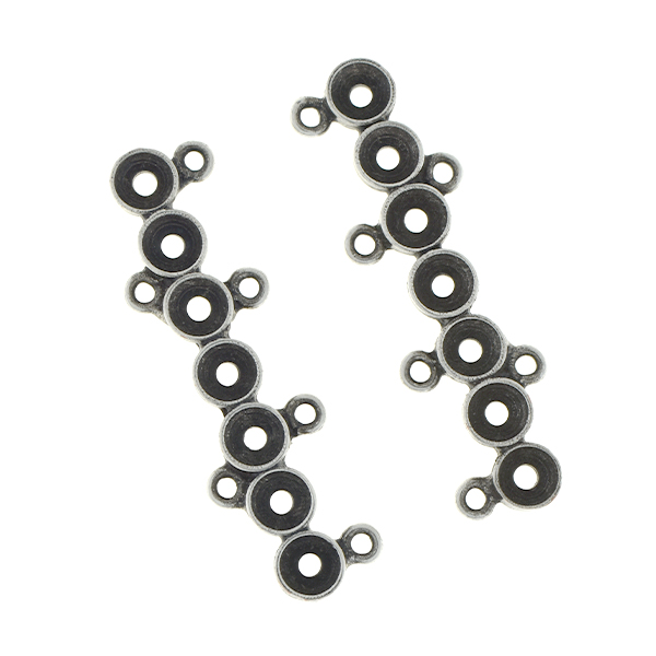 32pp jewelry bar connector with six loops - 2 pcs/pack