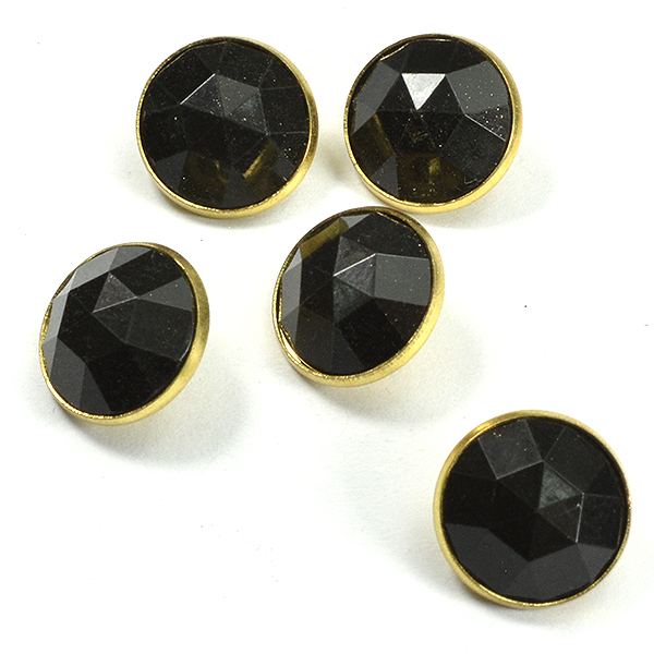 12mm Jet color embedding buttons