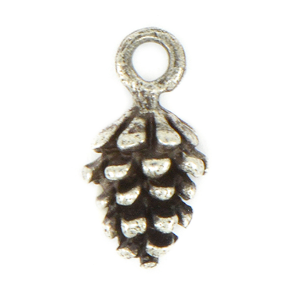 Pinecone Charm with top loop