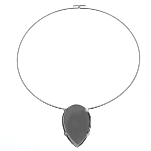 40x27mm Pear Shape 4327 setting  Wire Necklace/Choker base 