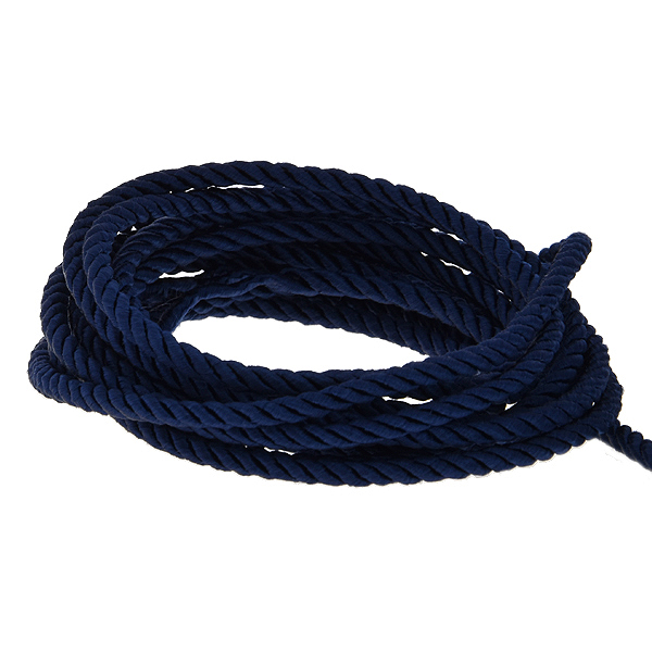 3mm Silk rope cord (strand string) Dark Blue color - 2 meters