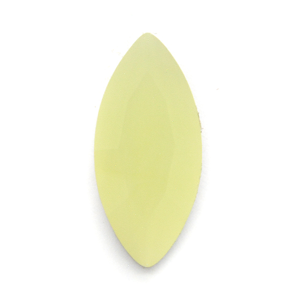 Light Lemon Green Glass Stone for 15X7mm Navette setting-5pcs pack