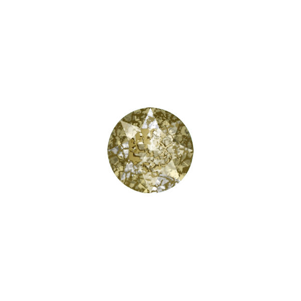 Swarovski 29ss/6mm Chaton XIRIUS 1088 Gold patina Crystals color - 10 pcs pack