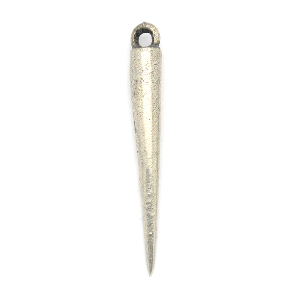 Metal pointed cone Pendant base with top loop