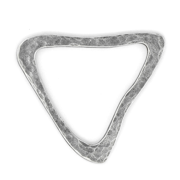 Asymmetric Triangle metal jewelry connector  