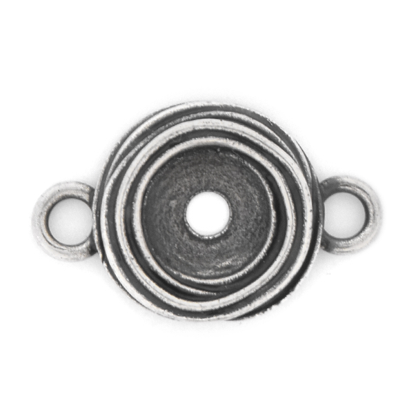39ss Wavy Jewelry connector with two side loops