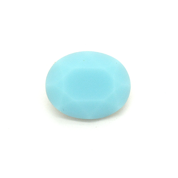 Opaque Light Turqouise Glass Stone for Oval 10X8mm setting-5pcs pack