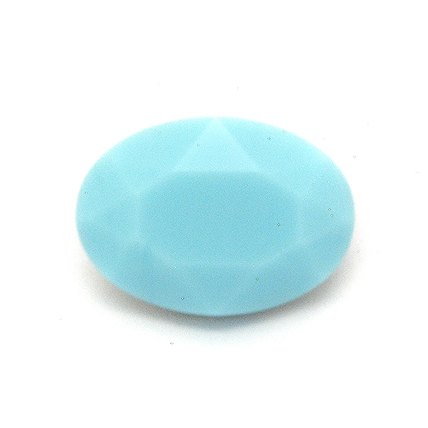 Light Turqouise Glass Stone for Oval 10X14mm setting-2pcs pack