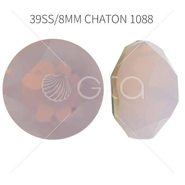 39ss/8mm Chaton 1088 Aurora Crystal Rose Water Opal