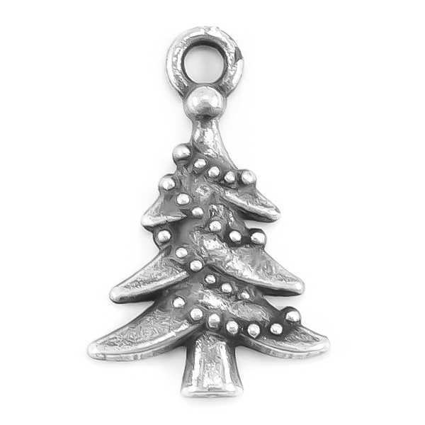 Christmas tree pendant with top loop