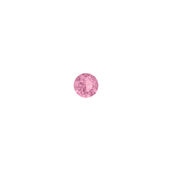 Swarovski 24pp/3mm XIRIUS Chaton 1088 Light Rose Crystals color  (50pcs pack)  