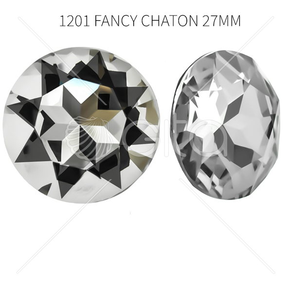 Aurora Crystal A1201 Fancy Chaton 27mm Crystal Clear color-1pc pack