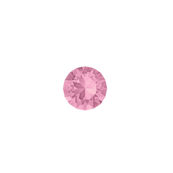 Swarovski 24ss/5.5mm Chaton XIRIUS 1088 Light Rose Crystals color - 15pcs pack