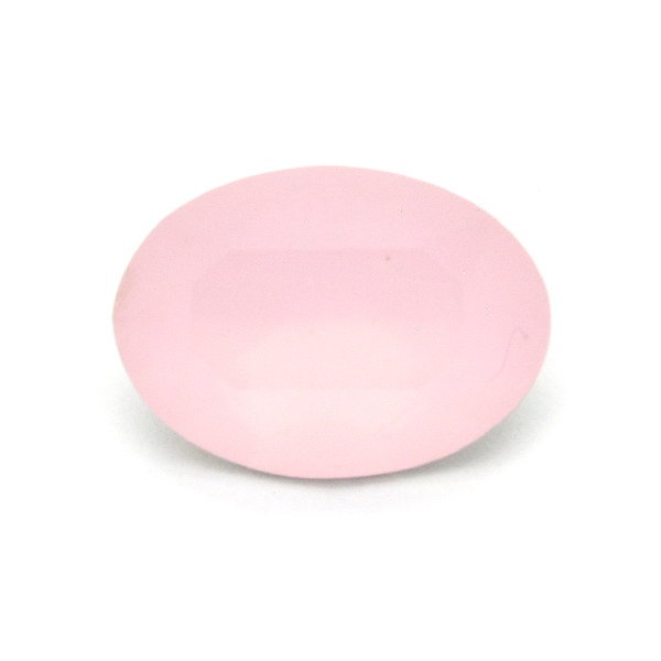 Milky Light Rose Glass Stone for Oval 10X14mm setting-2pcs pack