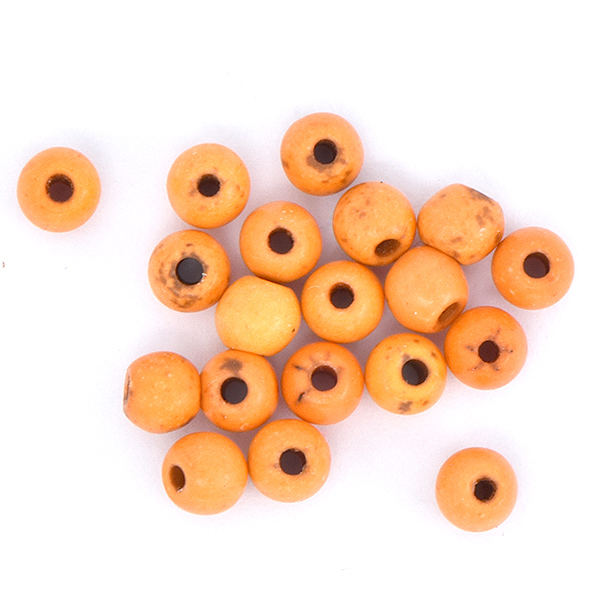 4mm Round natural Orange Howlite Beads - 50pcs pack