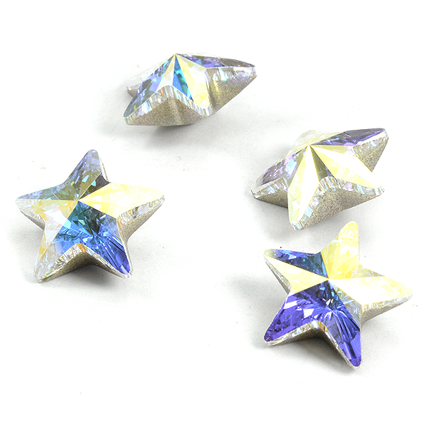 Star Swarovski 4745 Crystal AB color 10mm - 2pcs pack