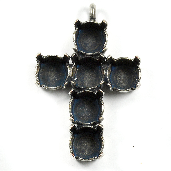 29ss Cross pendant base with top loop