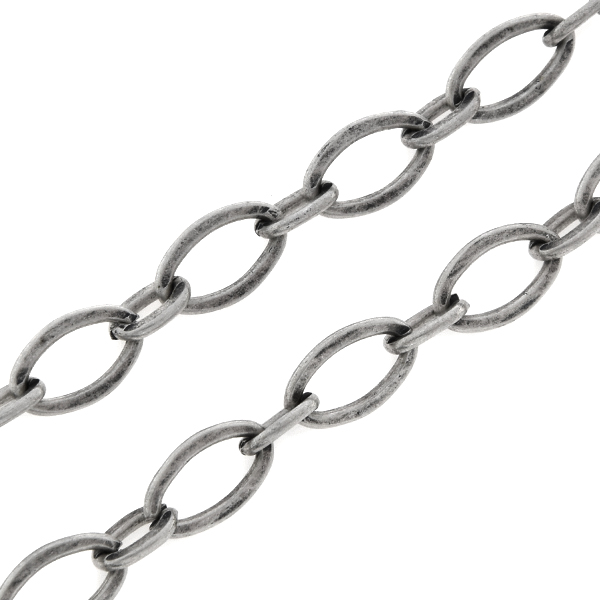 11x7mm and 7x5mm Oval link Chain Necklace