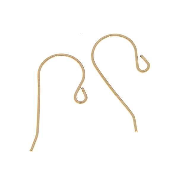 24mm Gold-filled Earring Hooks (Jewelry Findings) - 10 pcs pack