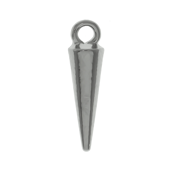 18x5mm Classic metal spike charms with top loop 