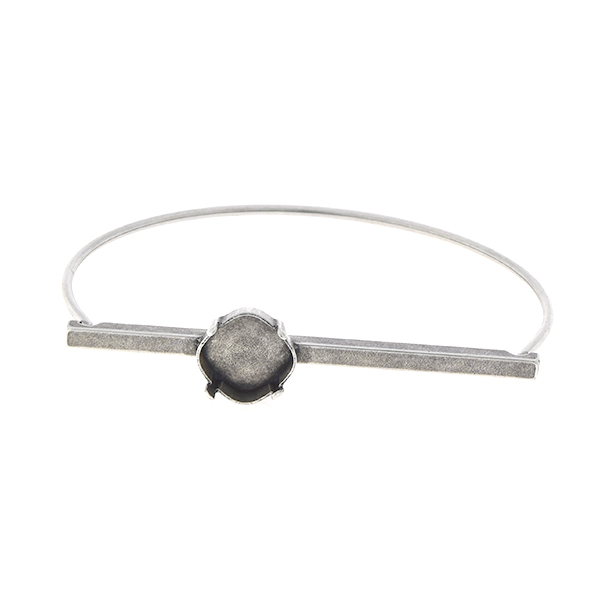 12x12mm Square bangle bar bracelet base