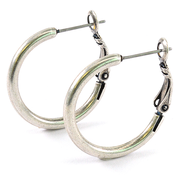 25mm Plain hoop earrings (medium size)