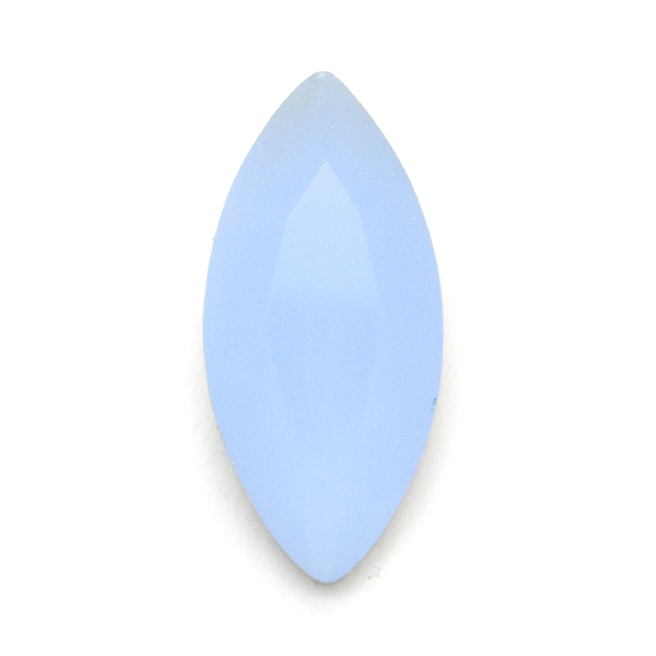 Opaque Blue Glass Stone for 15X7mm Navette setting-5pcs pack