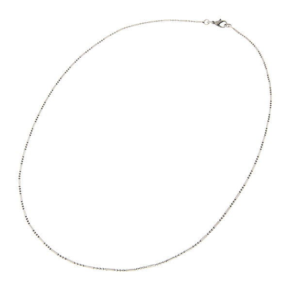 60cm Ball-Bar chain necklace with clasp