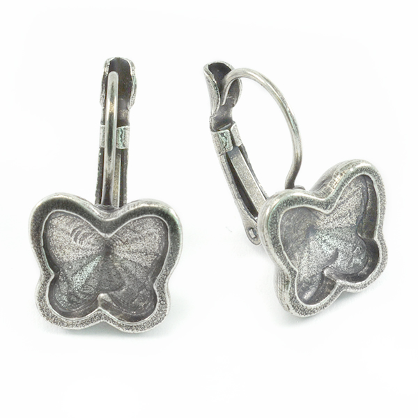 10mm Butterfly Drop earring base 