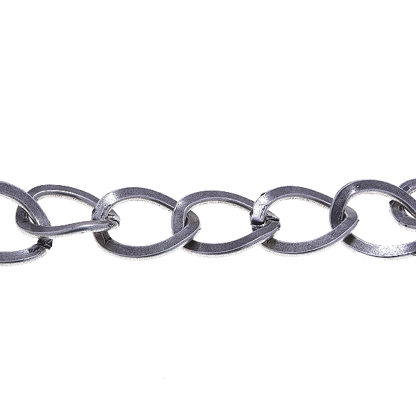 20x15mm Wavy Oval Link Chain by meter