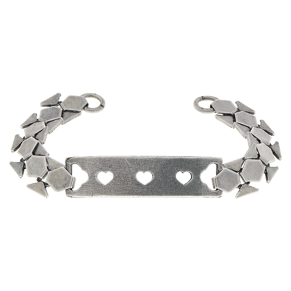 Hollow hearts honeycomb chain bracelet