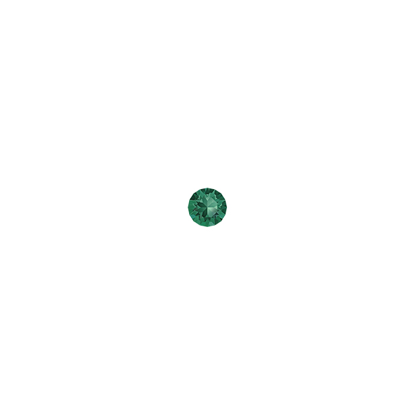 Swarovski 14pp/2mm XIRIUS Chaton 1088 Emerald Crystals color  (50pcs pack) 