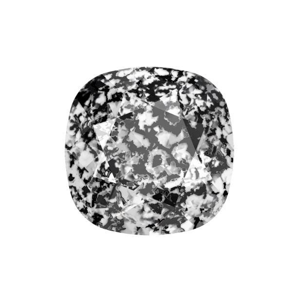 Swarovski 12X12mm Square 4470 Black Patina color 