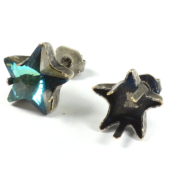 Star 10mm Stud earrings base 4745