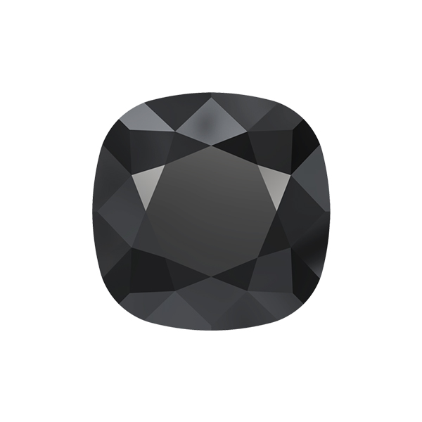 Swarovski 12x12mm Square 4470 Jet  color