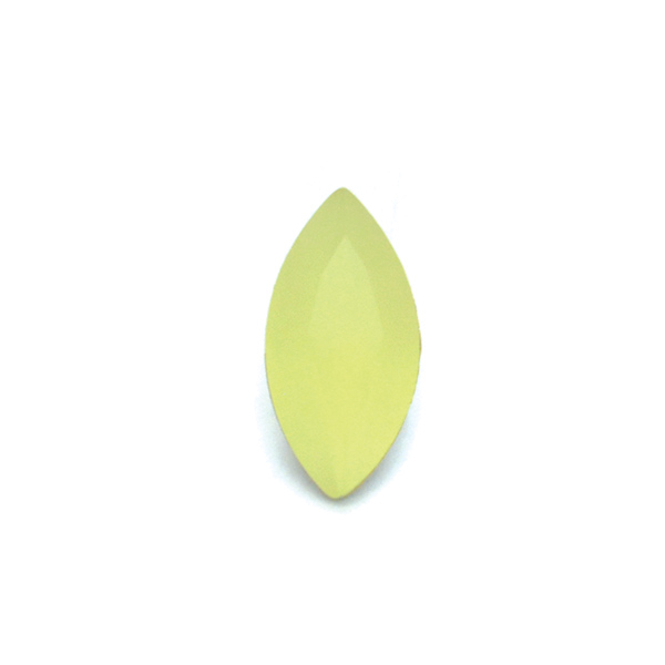 Lemon Light Green Glass Stone for 10X5mm Navette setting-5pcs pack