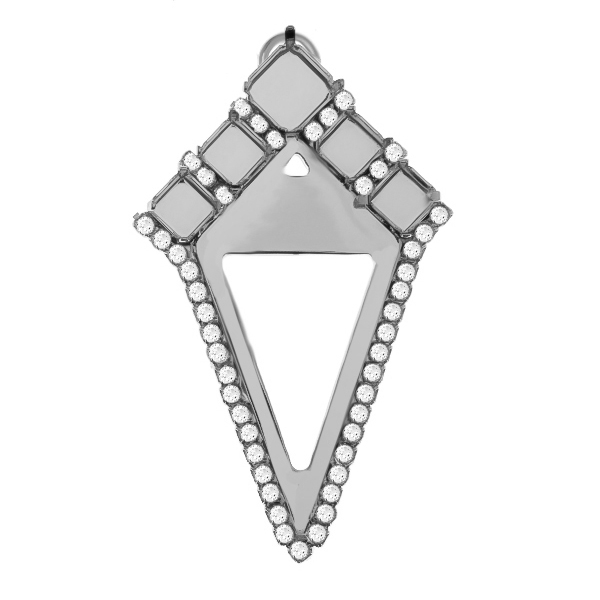 6mm/8mm Imperial 4480 with Pyramid shape metal casting elements & Rhinestones Pendant base