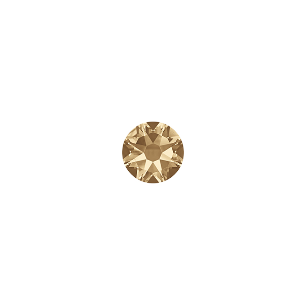 12ss XIRIUS Rose Flat Back 2088 Swarovski Crystal Golden Shadow color - 50 pcs pack