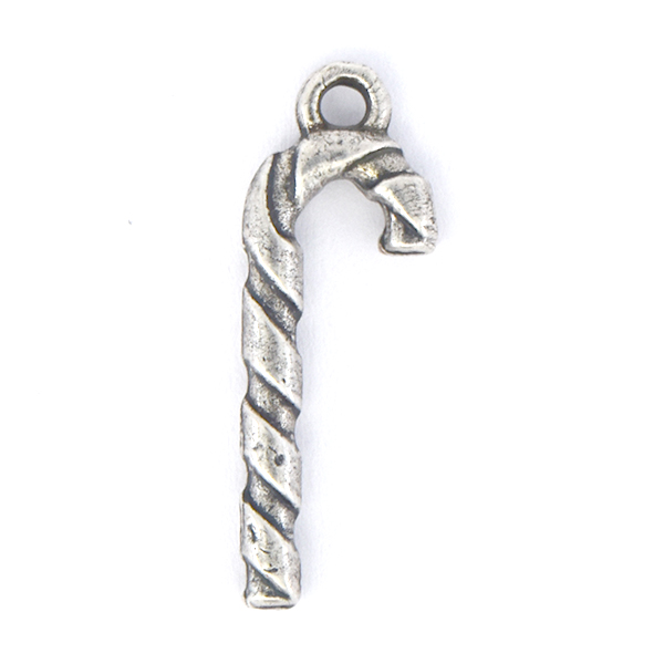 Candy cane Christmas Charm with top loop