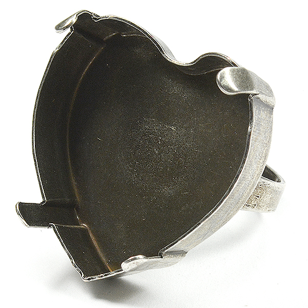 28mm Heart ring base 4827