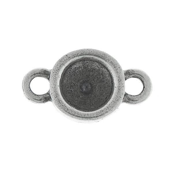 39ss metal casting stone setting with two 6mm loops
