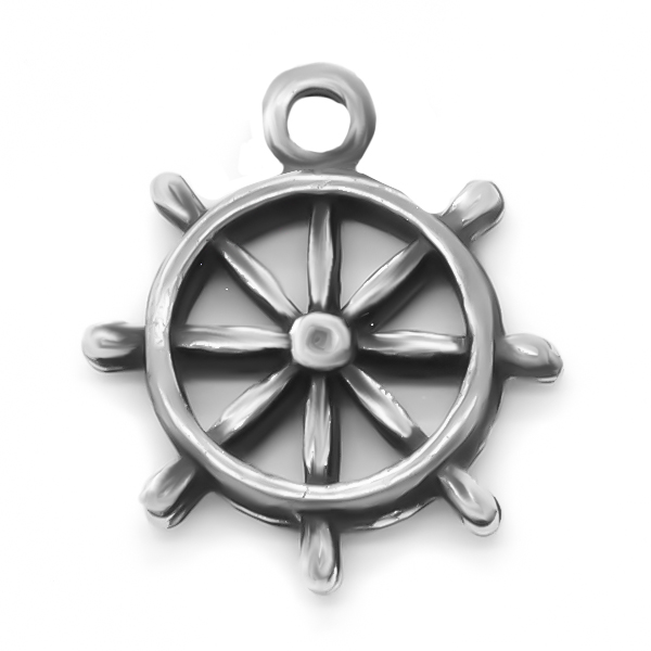Ship Steering wheel Charm